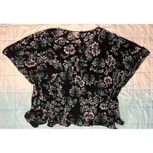 Chico's Floral Print Poncho Size L/XL